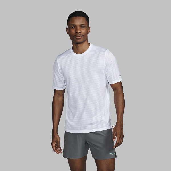 Чоловіча футболка Saucony KINVARA SHORT SLEEVE (SAM800365-WH)