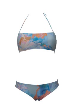 купальник arena W ALLOVER BANDEAU TWO PIECES (004161-550)