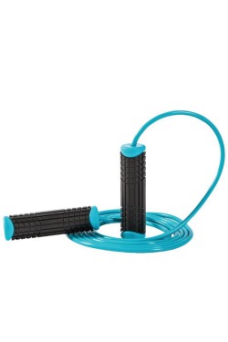 Скакалка  LivePro  PVC  JUMPROPE  голубая  (LP8286-b)