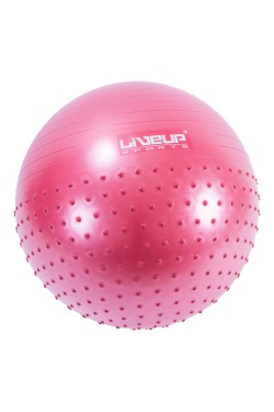 Фітбол масажний з насосом   LiveUp HALF MASSAGE BALL (LS3569)