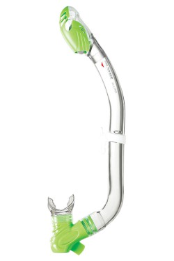 Трубка детская MARES PLUTO 2 клапана (бело-зеленаяя) (411486.WHLM)