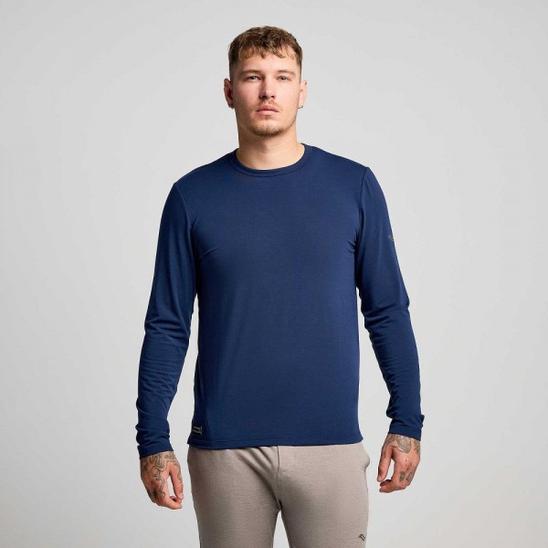 Футболка довг. рукав Saucony TRIUMPH LONG SLEEVE (SAM800400-NV)