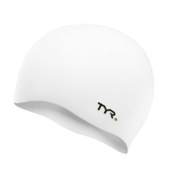 Шапочка для плавання TYR Wrinkle-Free Silicone Swim Cap, White