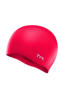 Шапочка для плавання TYR Wrinkle-Free Silicone Swim Cap, Red