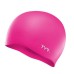 Шапочка для плавання TYR Wrinkle-Free Silicone Swim Cap, Fl.Pink