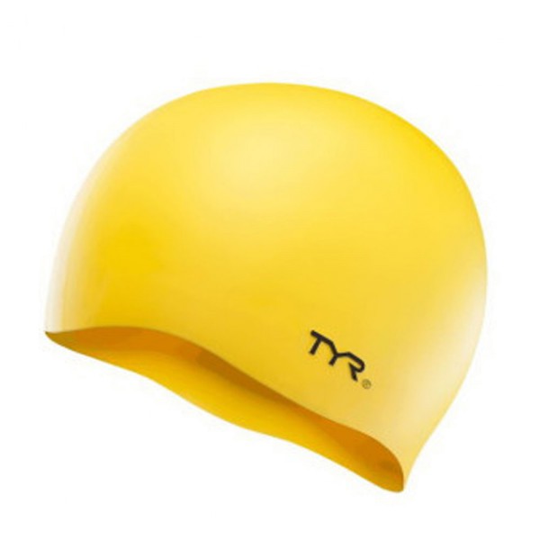 Шапочка для плавання TYR Wrinkle-Free Silicone Swim Cap, Yellow