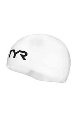 Шапочка для плавання TYR Competitor Race Swim Cap, White