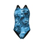 Купальник Arena BLUE FLOWERS SWIMSUIT V BACK (009027-850)