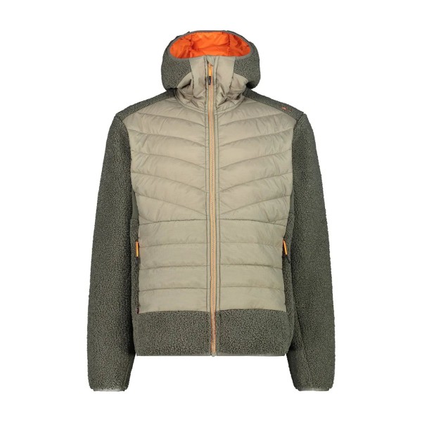 Куртка спорт. CMP JACKET HYBRID FIX HOOD GRID PO (34P1817-E663)