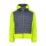 Куртка спорт. CMP JACKET HYBRID FIX HOOD GRID PO (34P1817-U911)