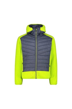 Куртка спорт. CMP JACKET HYBRID FIX HOOD GRID PO (34P1817-U911)